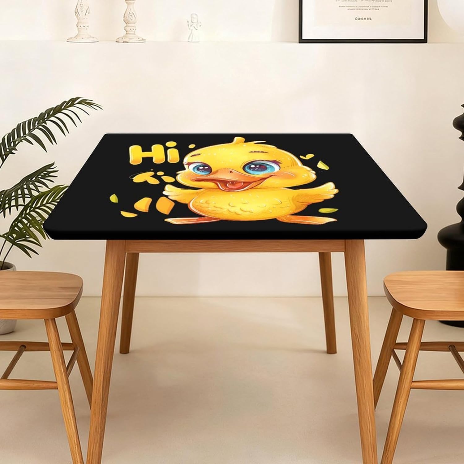 Hi Yellow Duck Square Tablecloth Print Table Cloths Table Cover Wedding Party Holiday Decor