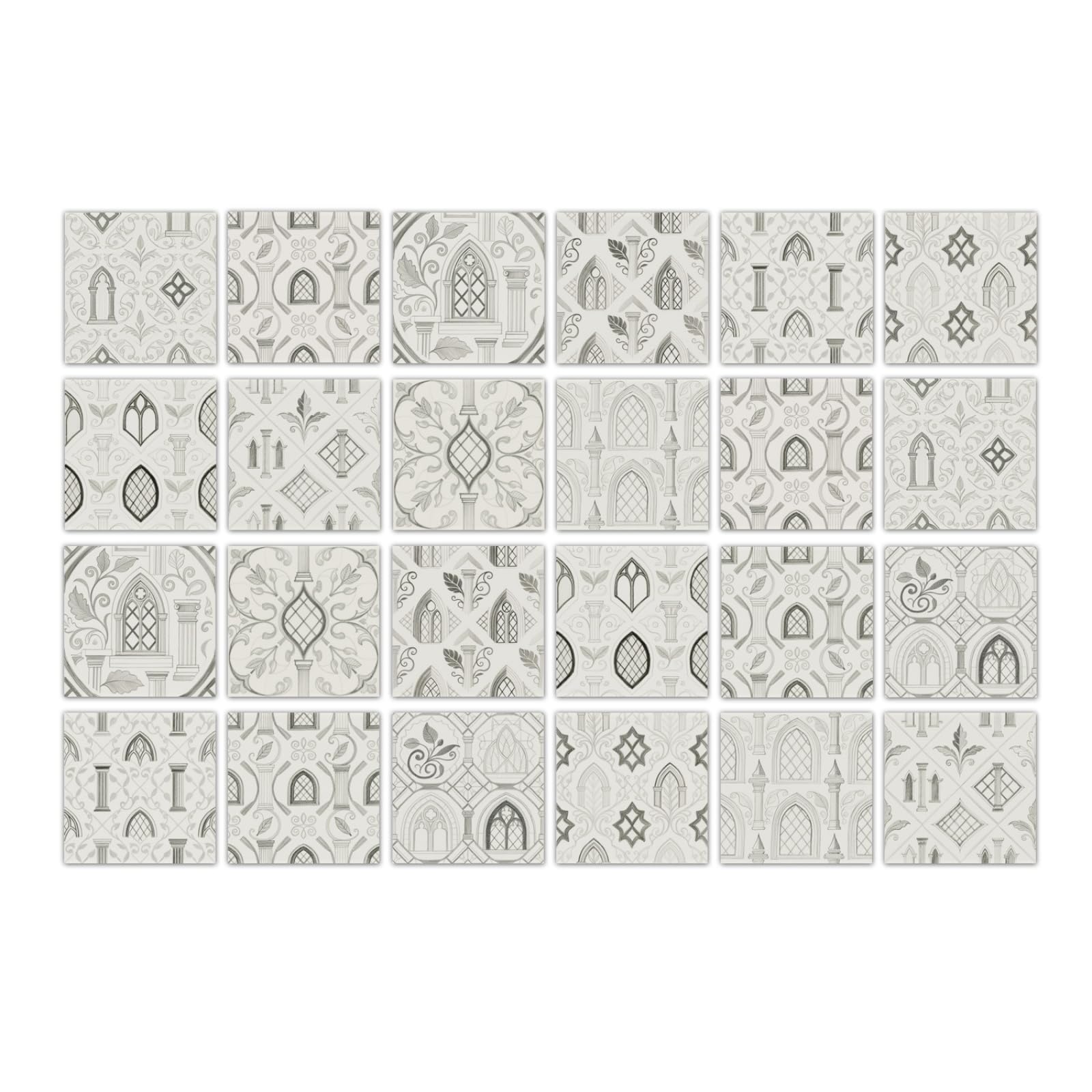 Peel and Stick Wall Tiles 15x15 cm Beige Grey Kitchen Tile Stickers Waterproof PVC for Stairs Cabinets Fireplaces Decoration Stick on Tiles for Bathroom Wall 24 Pcs