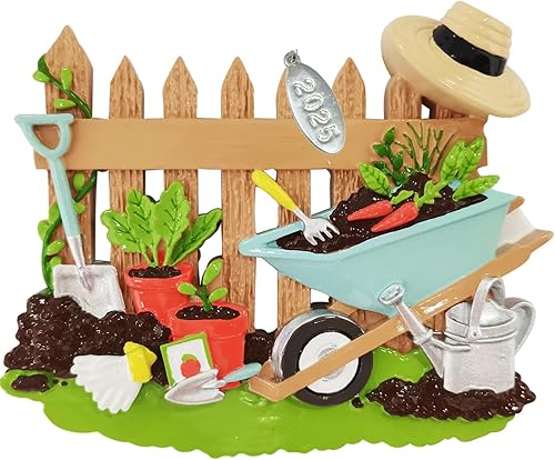 Regalos de jardinería para mujer, adornos de jardín 2025, adornos de Navidad de jardín, idea de regalo para mujer de plantas, fácil de personalizar
