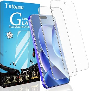 2 Pack Matte Screen Protector for iPhone 16 Plus 6.7-Inch | Tempered Glass Film, Anti Fingerprint, Anti Glare, Anti Scratch, Smooth as Silk