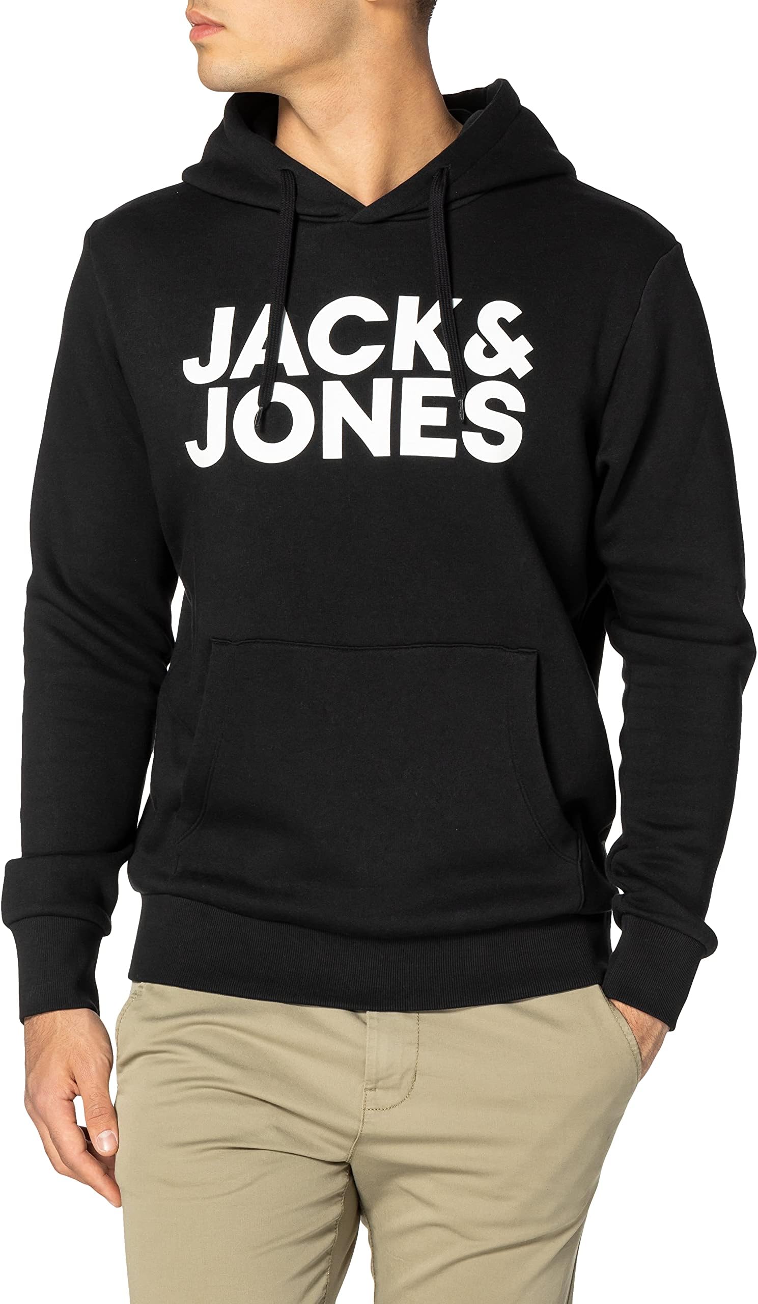 Jack & JonesMen's JJECORP LOGO SWEAT HOOD 2PK MP Hooded Sweatshirt