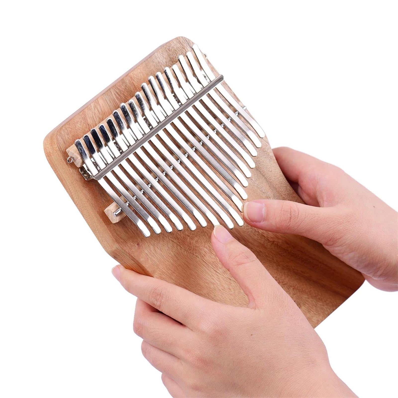 Kalimba Fortepian 17-klawiszowy Fortepian Kalimba Camphorwood C Tone Z Torbą Do Noszenia Książka Muzyczna Skala Muzyczna Naklejki Młotek Tuningowy(Set1)