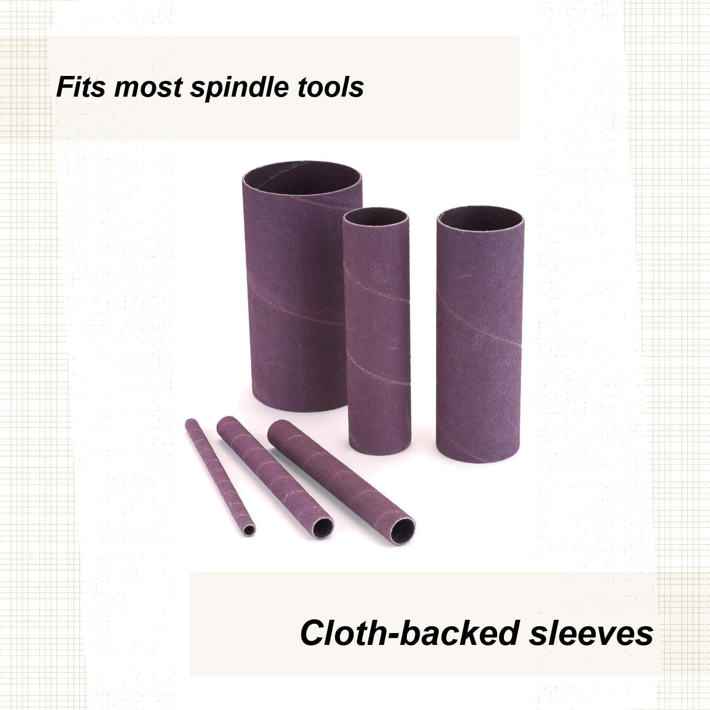 Assorted 6" Sanding Spindles 120G 6Pk