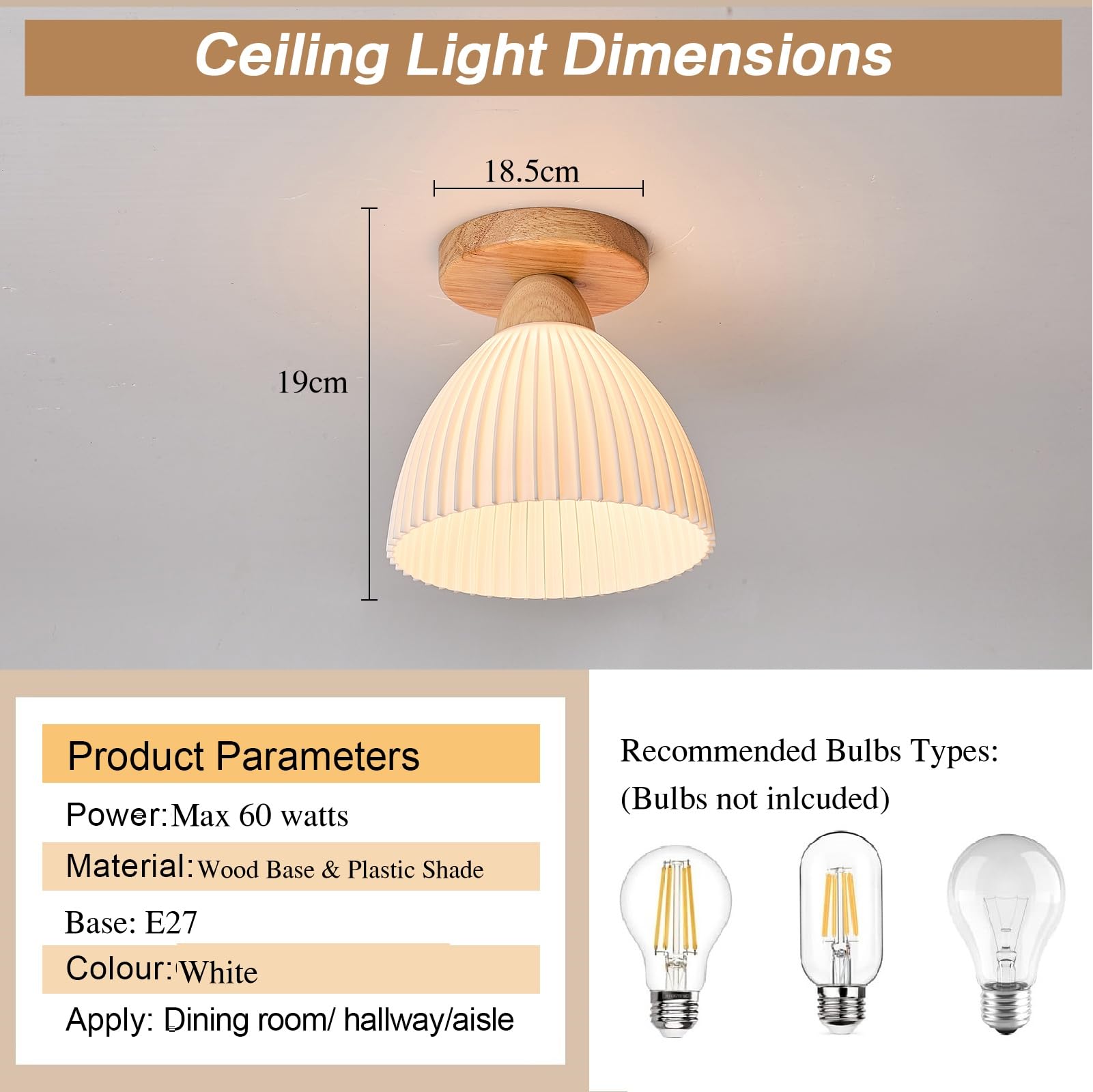 Dellemade Pack of 2 Chandelier, Flush Mount Ceiling Light, Elegant White Light Fixture - Image 3