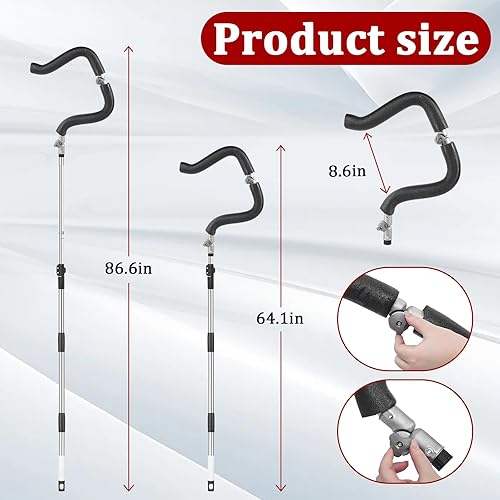 Miniatura 2 de Entrenador de púas de voleibol, longitud retráctil de 64 a 85 pulgadas, entrenamiento de voleibol  Sensación de pelota real para servir, pinchar,