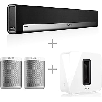 Amazon Com Sonos 5 1 Sistema De Cine En Casa Con Un Par De Juegos