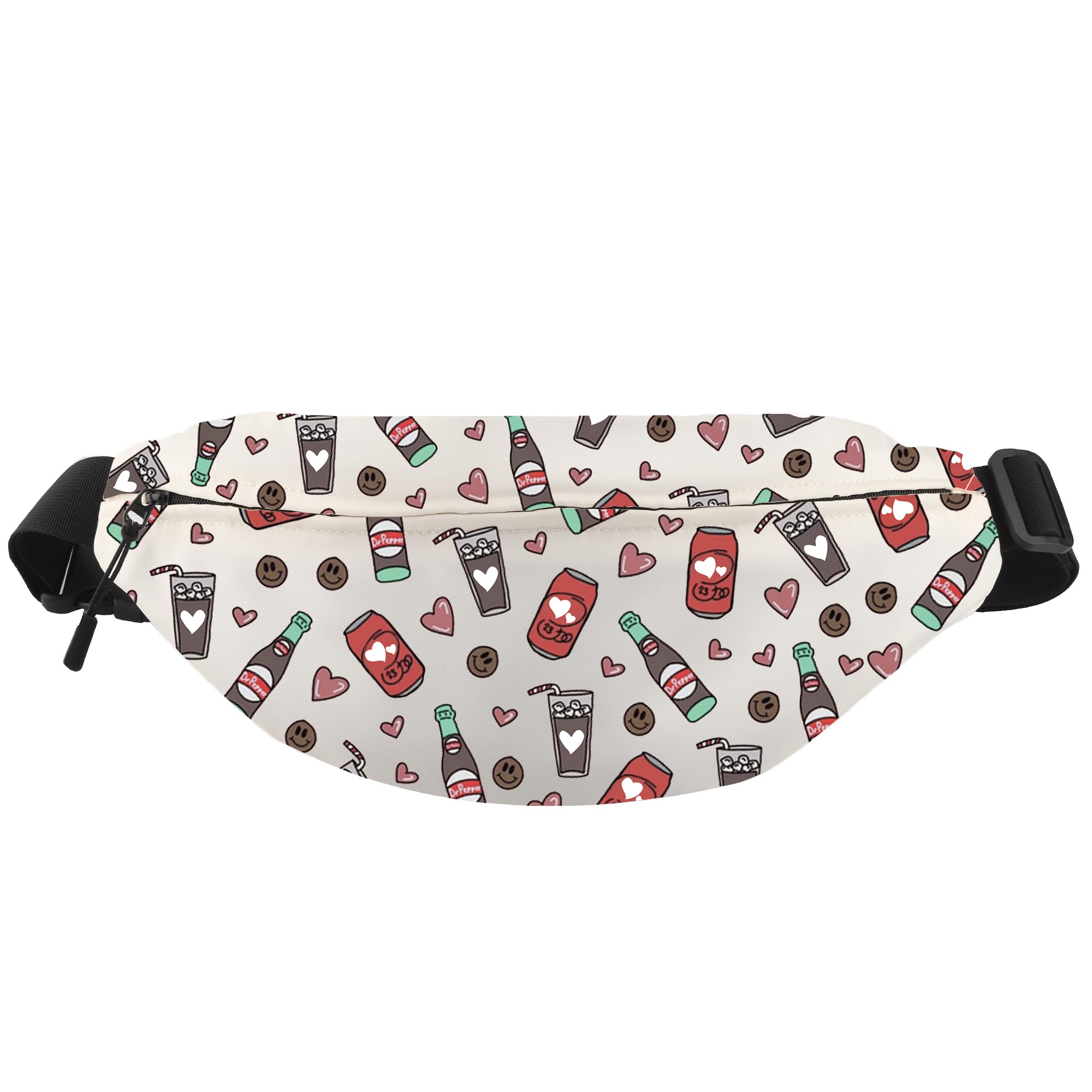 WCGXKO Dr. P Crossbody Waist Pack Favourite Drink Gift Dropkick Pepper Gift Soda Social Club Merch (Dr.p Pack)