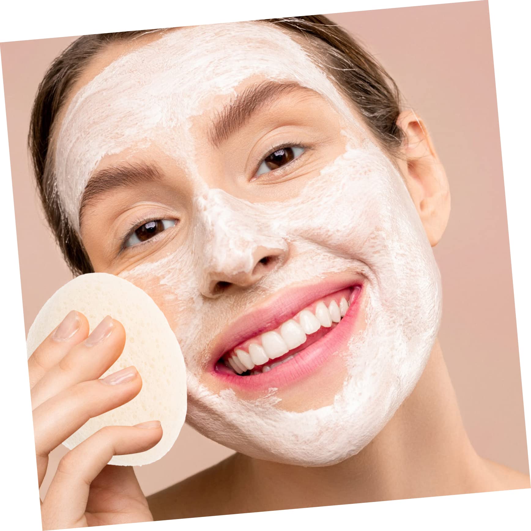 SHERCHPRY Facial Makeup Removal Sponge Exfoliating Cleansing Tool for Daily Use Travel Facial Cleaning Sponge for Makeup Removal and Skin Care and Pore Cleansing