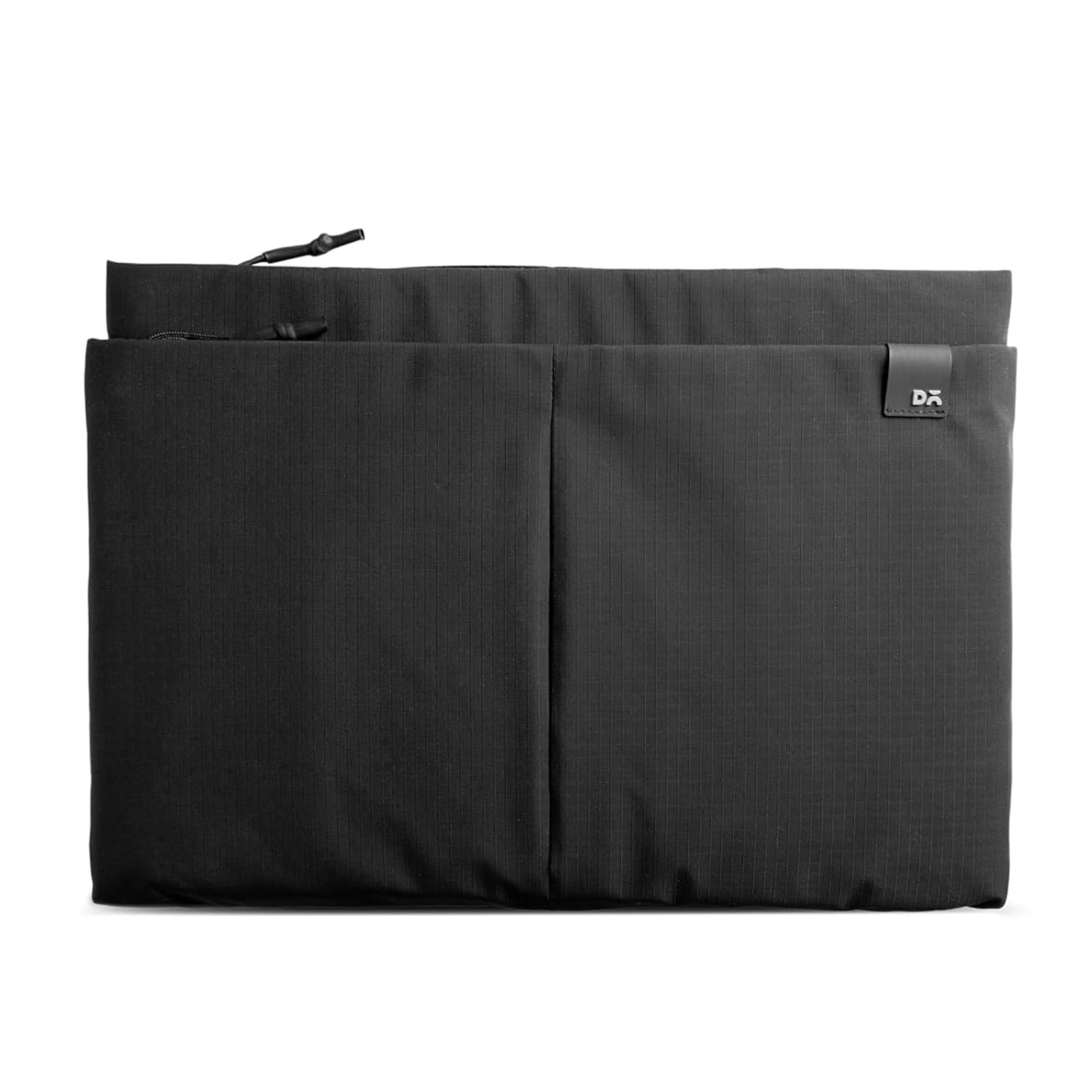 DailyObjects Medium Portable Pivot Laptop Sleeve |Recycled Nylon| Durable|Lightweight|Water Repellent|Padded Zipper|Fits Laptop/MacBook Air/Pro-14|For Men and Women|Office and Daily use (Black)-image-5
