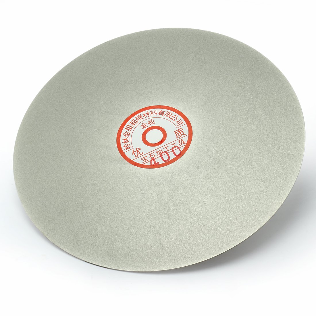 sourcing map 200 mm 20,3 cm Grain 400 Revêtement diamant Disques plats de genoux Roue de polissage disque de ponçage