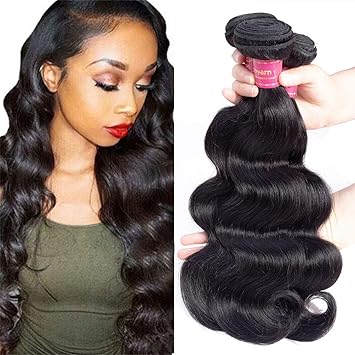 12A Unprocessed Virgin Human Hair Brazilian Body Wave 3 Bundles Weave Hair Weft Extensions Natural Color (14 16 18)