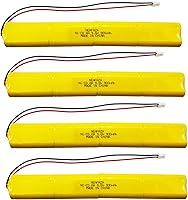 Vista 7 de BBAT0043A Ni-Cd 9.6V 900mAh Luz de emergencia Batería compatible con ELBB003 ELB-B003 ELB-B004 ELBB004 OSI OSA228 DANTONA CUSTOM-306-U BBAT0044A