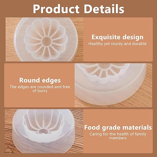 Miniatura 2 de 10 piezas de Baozi hechas a mano, estilo chino, antiadherente, relleno al vapor, molde para hacer bollos hechos a mano para hacer bollos para el