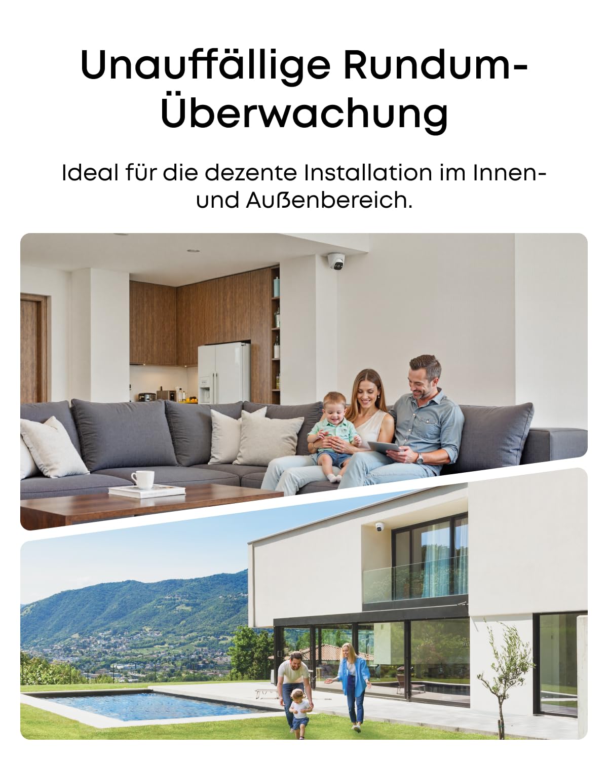 eufy PoE Turret-Überwachungskamera E41, verkabelte Außenkamera, 4K UHD, 122° Weitwinkel, F1.6 Farbnachtsicht, 24/7-Aufzeichnung, KI-Erkennung für Mensch/Fahrzeug/Tiere, rot-blaues Warnlicht, Plug&Play