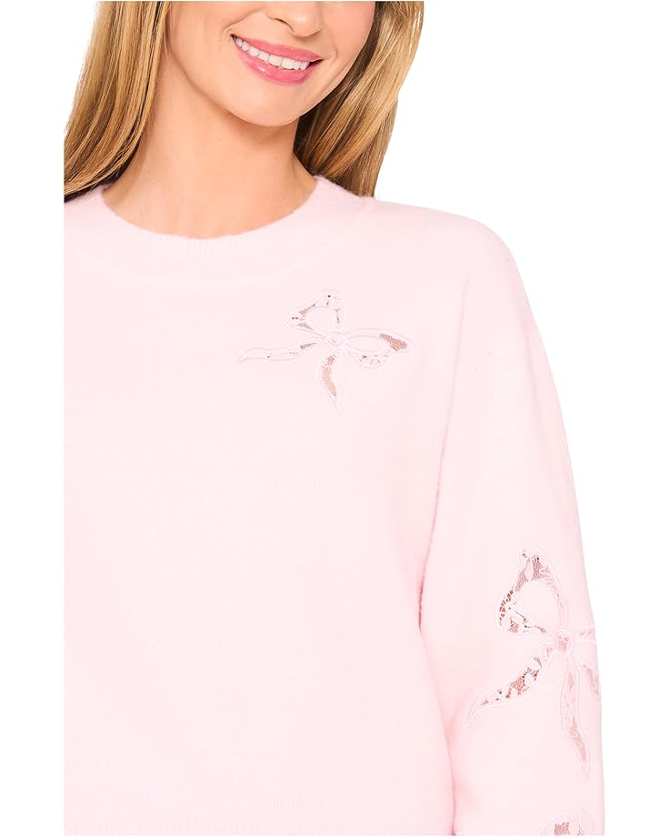 CeCe Lace Bow Crew Neck Sweater - #3 of 3