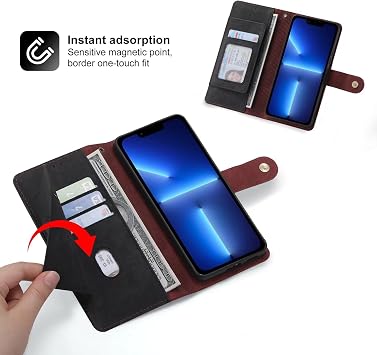Compatible Tecno Pova 7 Pro Case, Notebook-type, Luxury PU Leather, Wallet Type Cover, Notebook Type Case, Stand Function, Card Pocket Storage Case, Stylish, Zipper Type, Coin Purse, Full