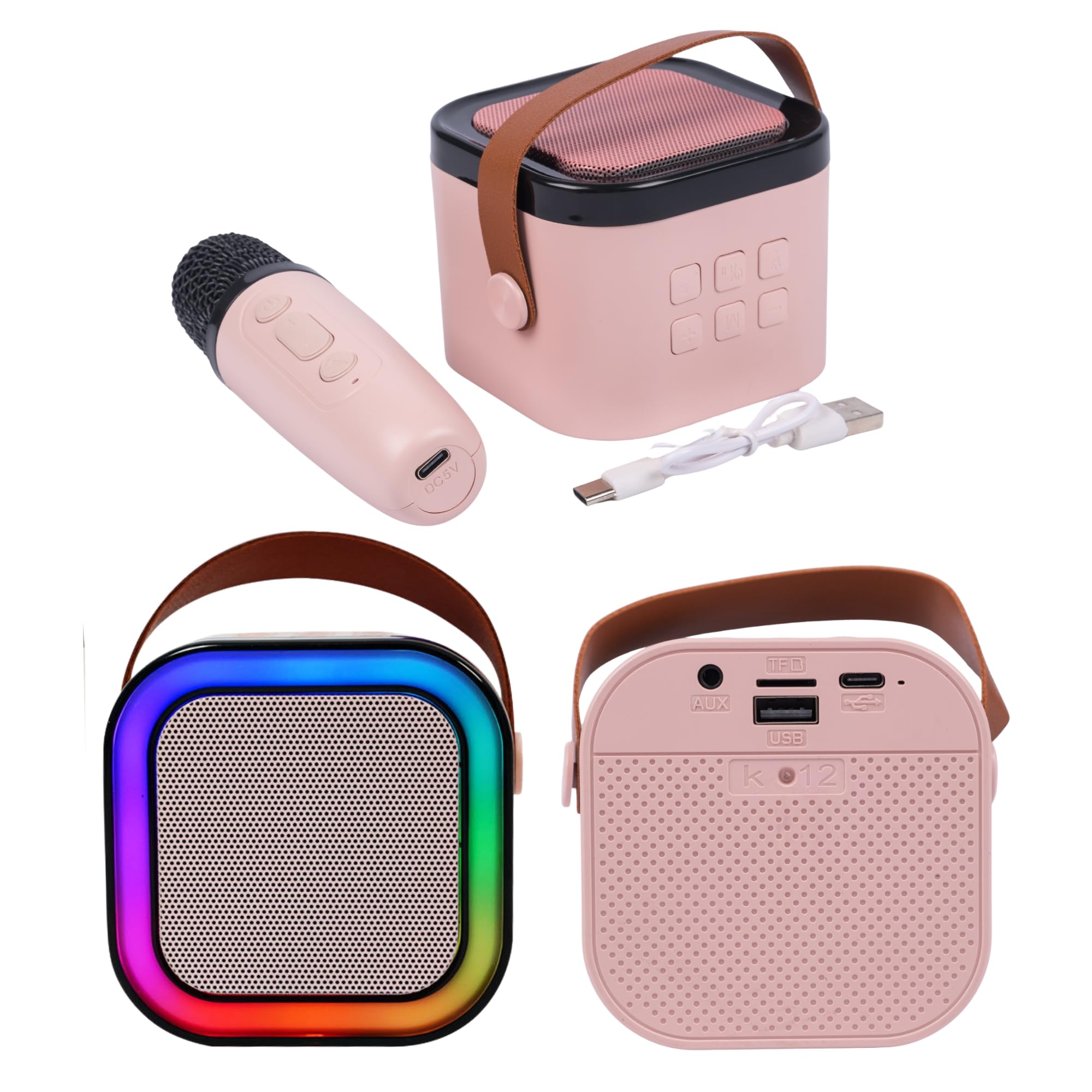Toy Karaoke Mic with Speaker for Kids | Portable Singing Microphone Toy for Boys & Girls | Wireless Mike with Built-in Speaker | Birthday Gift for Kids Singing and Stage Play | Multicolor-image-3