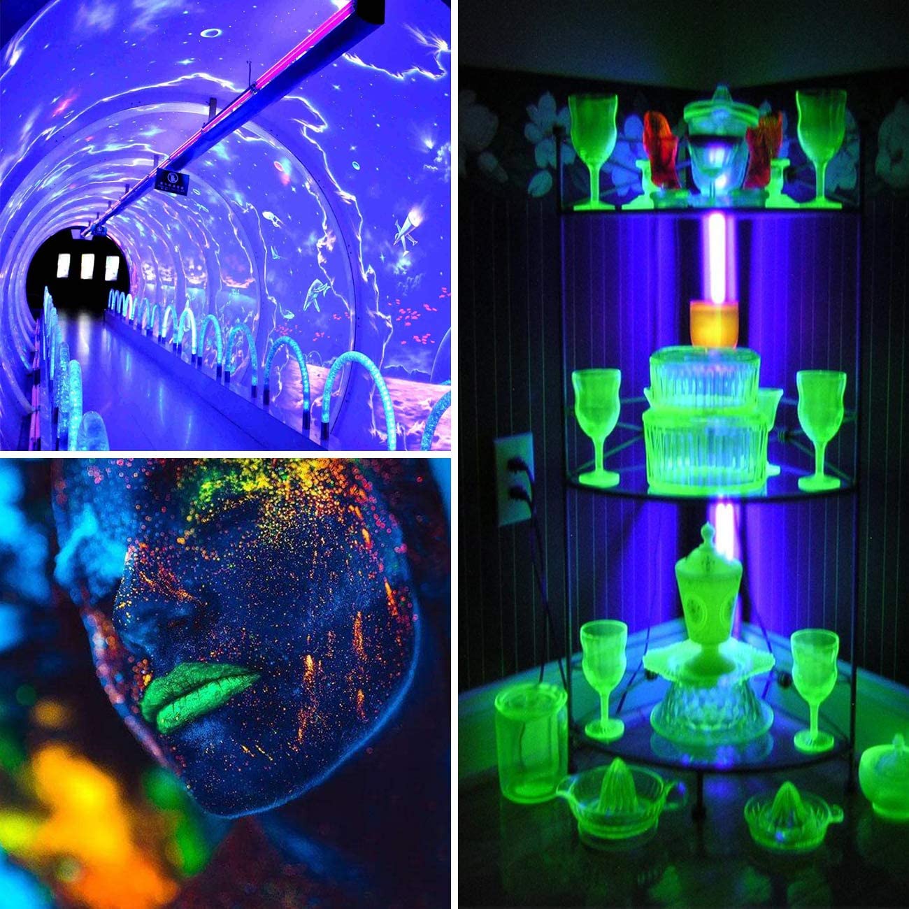 Led-buis, zwart, 10 W, UV, LED, draagbaar, DJ-discolicht, zwart, licht, UV, 5 V, USB-poort voor Halloween, Kerstmis, avond, bodyschilderij, make-up, neon