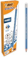 BIC Evolution Triangle HB háromszögletű ceruza radírral 12 db - 12 pieces (pack of 1) 1