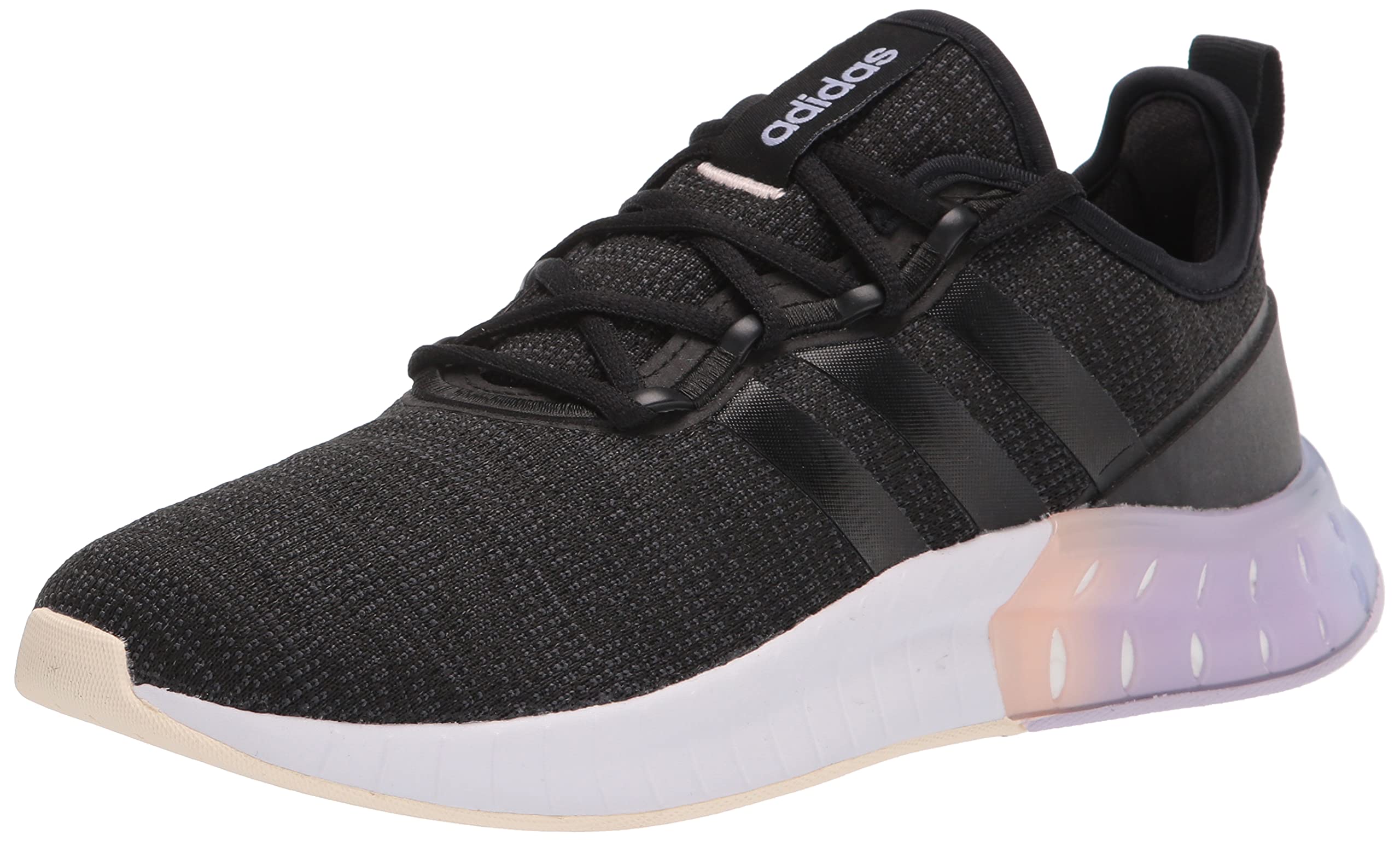 adidas Women's Kaptir Super Running Shoe, Black/Black/Carbon, 6.5