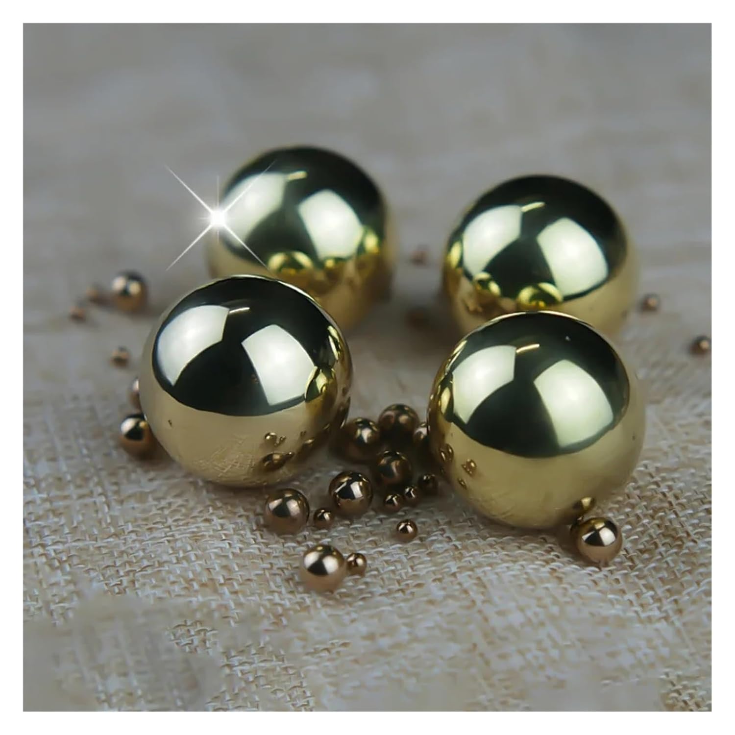 Copper Bearing Balls H62 Solid Copper Balls Pure Brass Precision Beads 1/1.5/2/2.5/3/3.5/3.175/4.5/4..45/5/6/7/9.525/10/12/12.7/15/19.05~60mm(15mm 10Pcs)