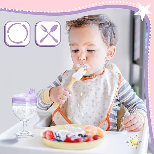 Miniatura 6 de Irenare Copas de plástico para beber, 2 unidades, sin derrames, copa para beber, copa para beber, copa para beber, copa para beber, botella de leche