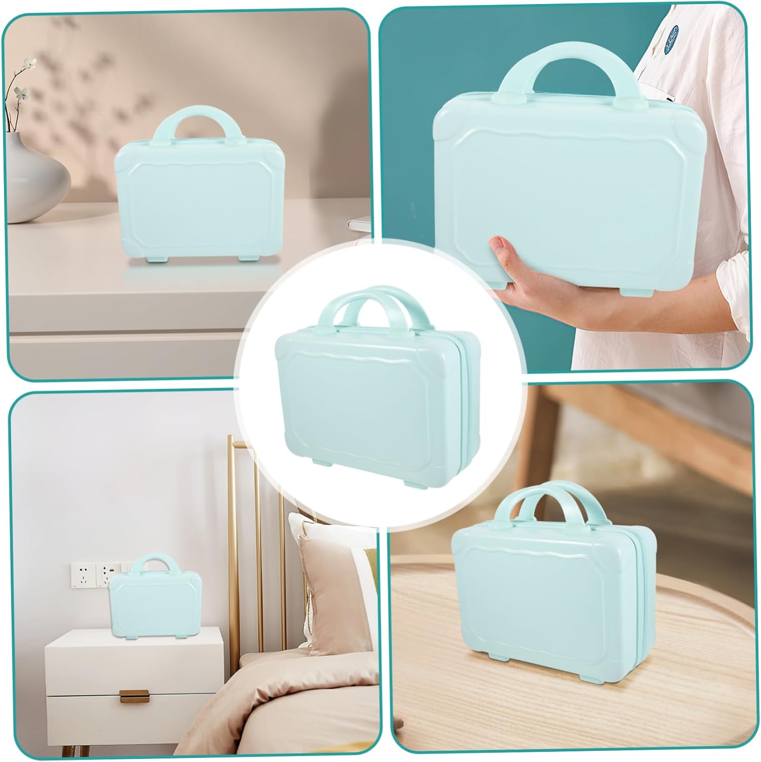 Professional Cosmetic Travel Bag Mini Suitcase Makeup Organizer and Stylish Case for Women