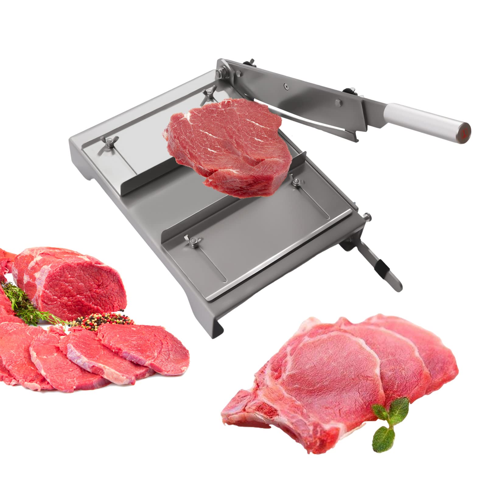 Manual Meat Bone Cutter Machine, Frozen Meat Slicer Bone Cutter, Heavy Duty Chicken Cutting Machine with blade Bone Chopper for Kitchen Beef Goat Pig Fish (style3)