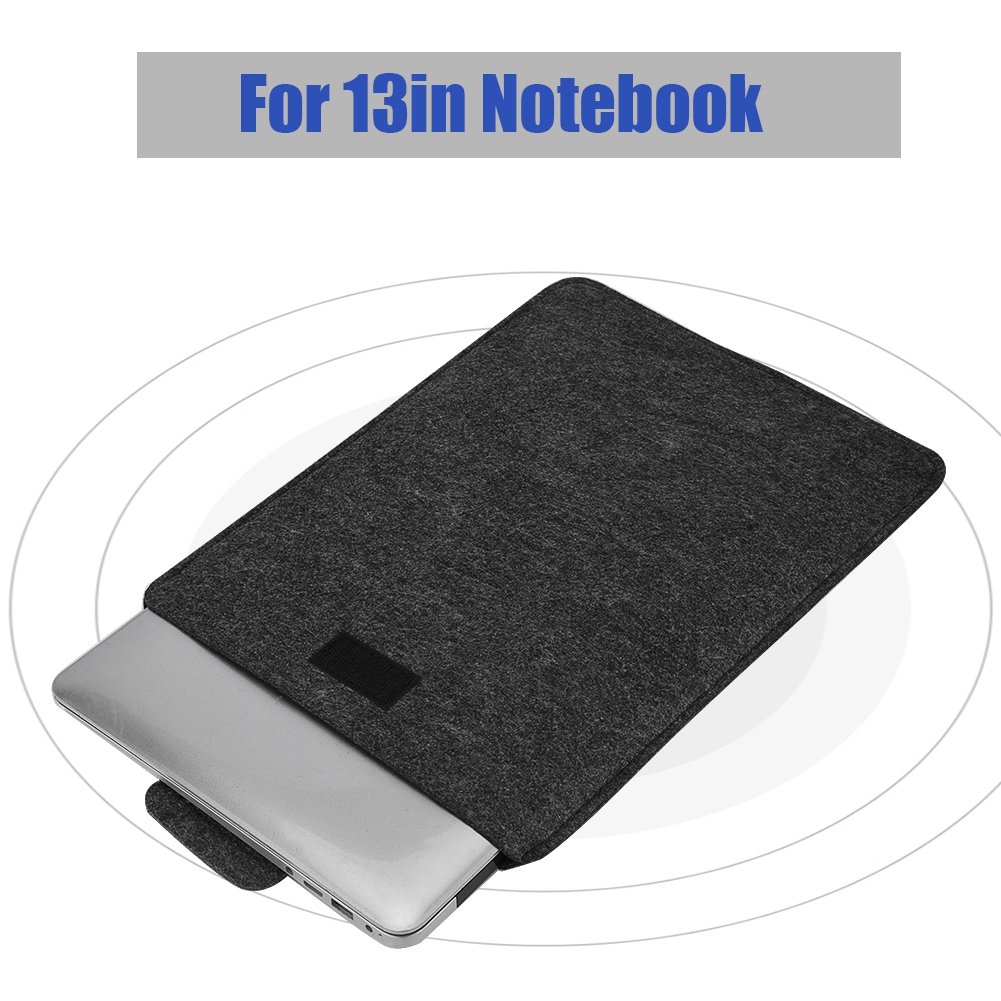 Mxtech Etui z etui na laptopa w kształcie koperty PC czarna torba na laptopa, pokrowiec na laptopa prosty styl stylowa torba na laptopa, na laptopa (czarna, 13 cali)