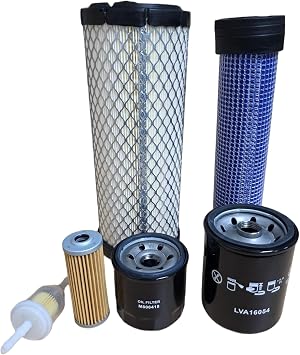 Filter M806418 LVA16054 AM116304 MIU804763 M131802 Filter kit LVA21036 Compatible with John Deere Compact Utility Tractor 1025R -153036, 2025R -103920