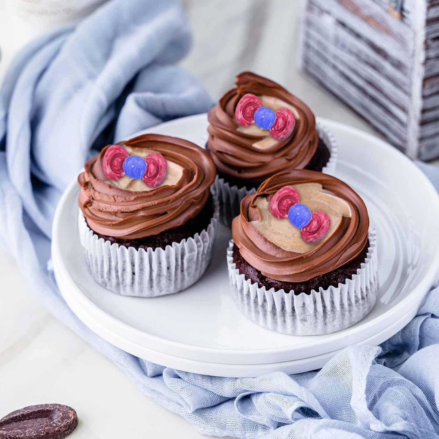 4Pcs Mini Bows Chocolate Molds Cute Silicone Fondant Mold Mini Bow Epoxy Resin Mold Cake Pop Molds for Cupcake Cake Candy Chocolate Sugarcraft Pudding Decoration