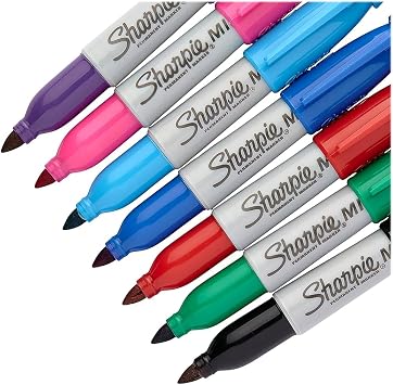Sharpie 100405 Mini Permanent Markers Fine Point Assorted Bulk (35111)