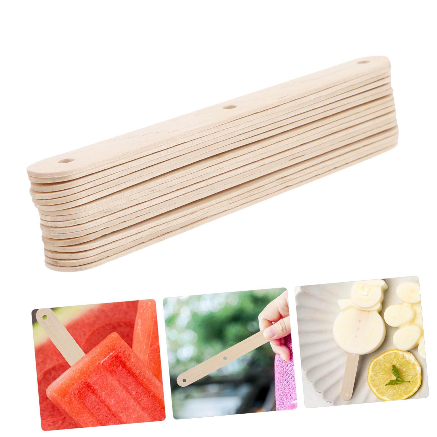 2500Pcs Wooden Popsicle Sticks for Crafts, 4.5