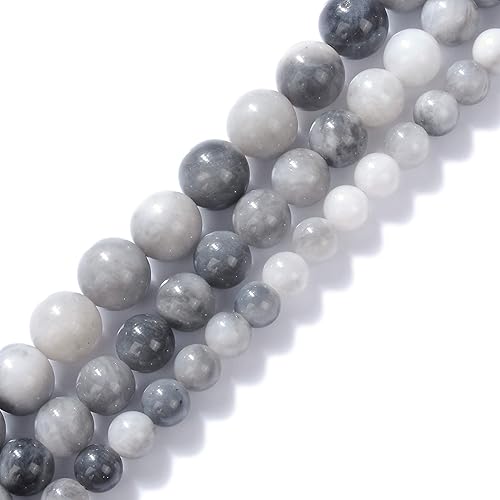 Vista 8 de Cuentas de morganita natural de 0.31 pulgadas (0.315 in), espaciador redondo, cuentas de piedra sueltas para hacer joyas