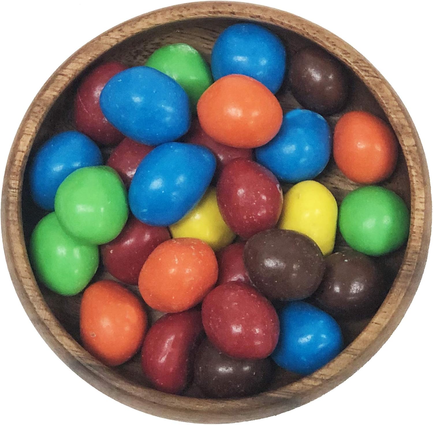 Woodard & Charles Acacia Wood 4" Multipurpose Round Bowls Perfect for Serving, Candy, Nuts, Condiments, Appetizers, Seeds and More, Set of 8