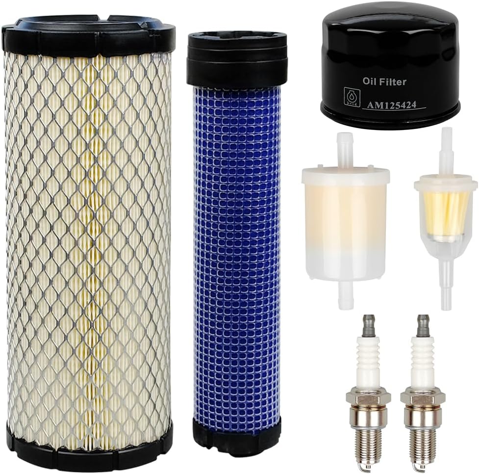 Maintenance Service Filter Kit Compatible with John Deere Z915B Z915E Z930M Z710A Z720A Zero Turn Mower Replaces MIU11020 AM125424 12581-43012 M131802 M131803 AM116304