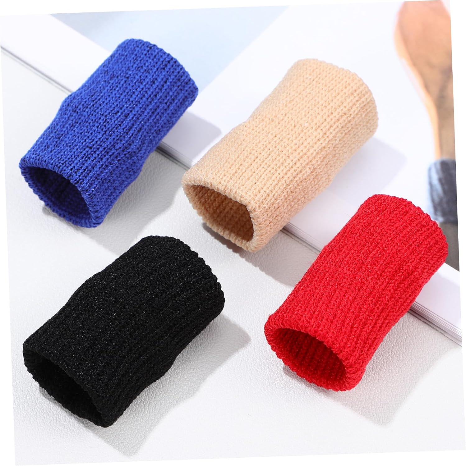 SOLUSTRE 4sets Finger Splints Compression Sleeve Support Brace Thumb Spica Pain Relief 40pcs*4