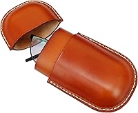 Vista 16 de Funda de cuero para gafas de sol vintage para hombres y mujeres miope, gafas de sol, viaje, caja de almacenamiento antiaplastamiento