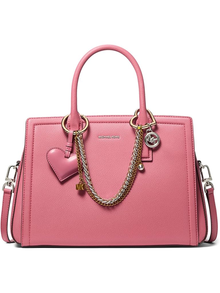 Red Michael Kors Laila Medium Satchel