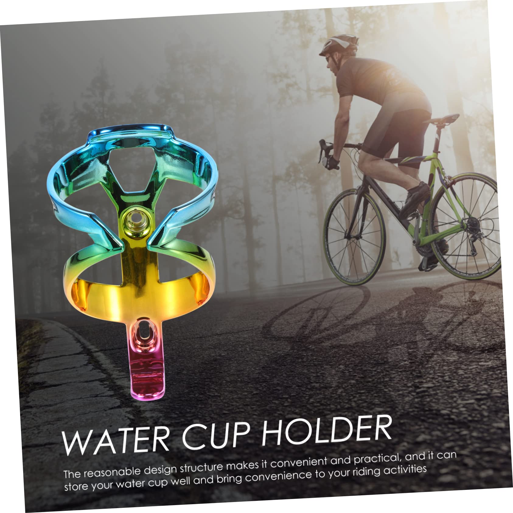 GOOHOCHY Professional Mountain Bike Water Bottle Holder Rack Lightweight Water Bottle Cage Bracket for Cycling Durable Bike Bottle Holder Compatible with Water Bottles