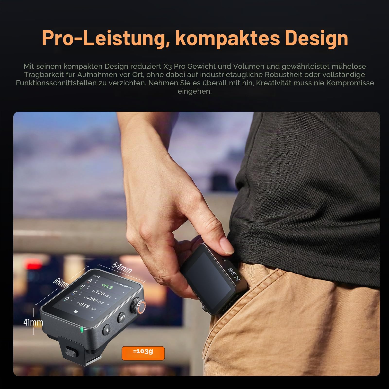 Godox X3PRO-N X3PRO N Drahtloser Blitzauslöser für Nikon TTL 2,4 GHz HSS Integrierte Bluetooth-App-Steuerung LCD Touchscreen TCM Funktion Kamera-Fernauslöser für Nikon