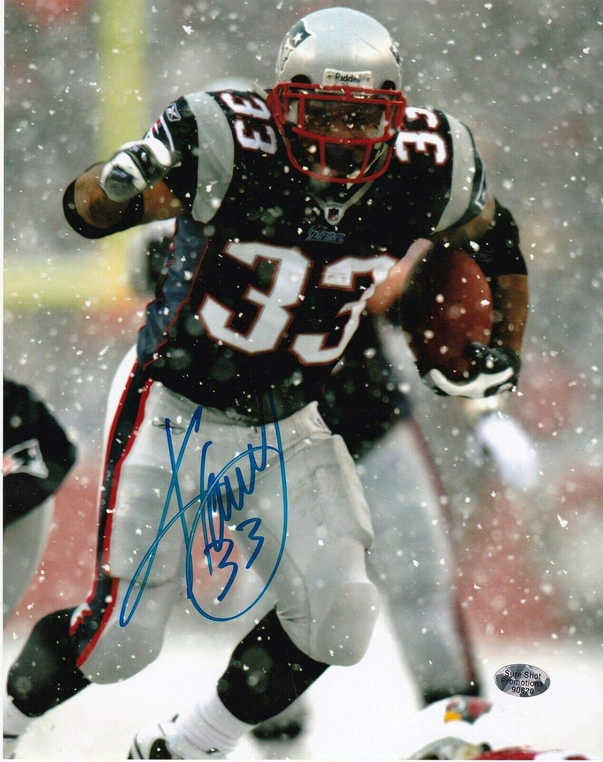 KEVIN FAULK NEW ENGLAND PATRIOTS COLOR ACTION SIGNED 8x10 - Autographed ...