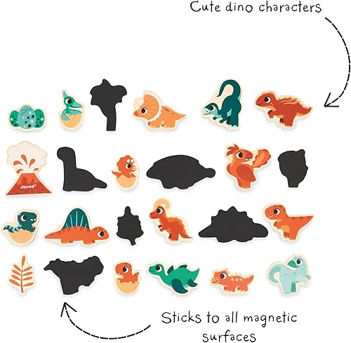 Miniatura 3 de Janod Imanes de madera - Juegos de imaginación y creatividad (dinosaurios)