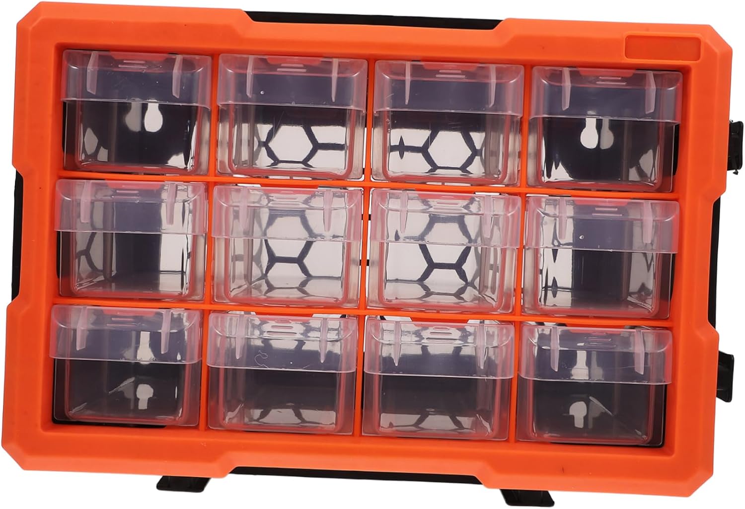 POPETPOP Portable Electronics Parts Organizer Box Multi-compartment Screw Storage for Small Tools and Hardware Plastic Design for Efficient Categorization and Transport
