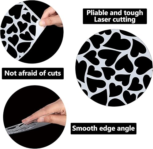 Miniatura 3 de GORGECRAFT Plantillas de medios mixtos de 12 estilos, espirales de hojas geométricas de leopardo, textura de pared de rosas cubistas, plantillas de