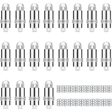20 Pack Paper Lantern Lights with 60 Extra Batteries LED Lights Warm White