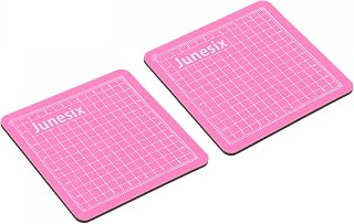 sourcing map Alfombrillas de corte, Tabla Cortar 3.1 x 3.1 pulgadas, Paquete de 2 Alfombrillas de Tela Rotativas de Doble Cara para Aficionados, Manualidades, Diseño Creativo, Costura, Color Rosa
