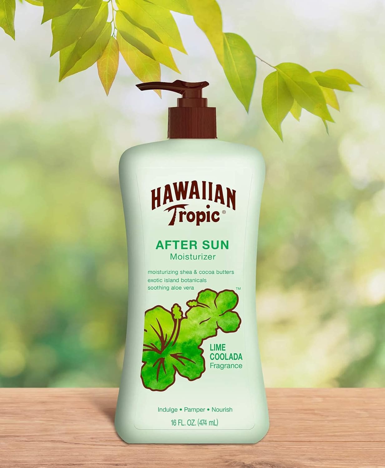Hawaiian Tropic Lime Coolada Body Lotion and Daily Moisturizer After Sun, 16 Ounces - Pack of 2