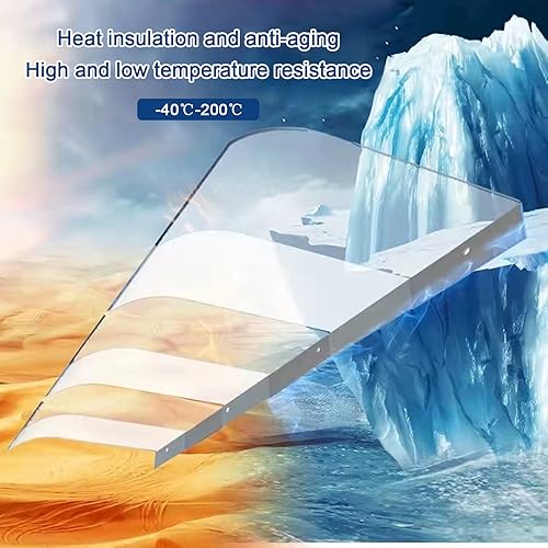 Miniatura 3 de Semi-Frosted Door Window Awning Canopy,Front Back Door Porch Garden Awning,Invisible Front Door Canopy,UV Rain Snow Protection Shelter,for