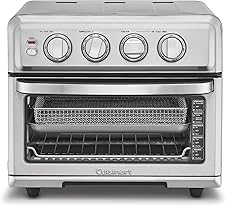 [55% off] Cuisinart Air Fryer Toaster Oven with Grill, 1800W 8-1 Air Fryer Oven with Bake, Convection Bake, Grill, Broil and Warm Options, Large Capacity, 60-Minute Timer, TOA-70, Stainless Steel